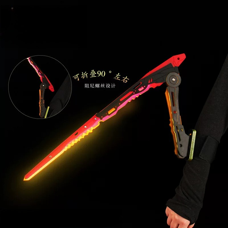 Cosplay Prop Knife - Anime Cyberpunk Katana Mantis Blade Świecący