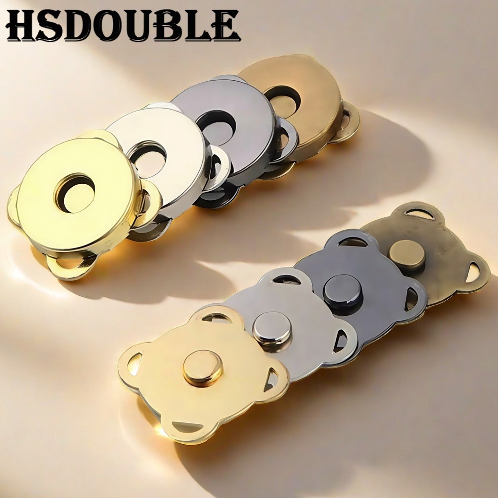 Snap Fastener Set - 10 Zestawów Metalowych Magnetycznych Zatrzasków Guzików