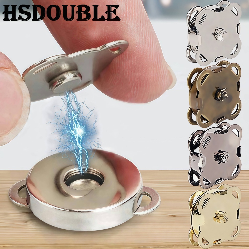 Snap Fastener Set - 10 zestawów metalowe zatrzaski magnetyczne zatrzaski