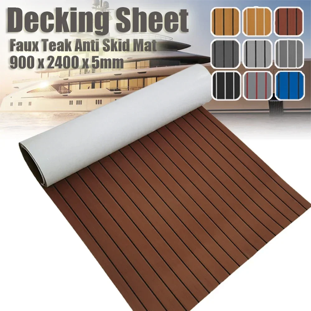 Eva Foam Sheet - 900x2400x5mm EVA Foam Faux Teak Flooring