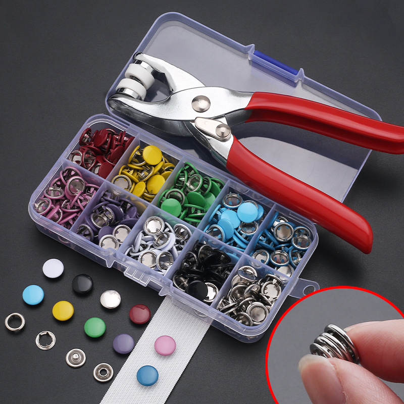 Szczypce + 50 zestaw metalowyc – Snap Fastener Set recenzja i cena