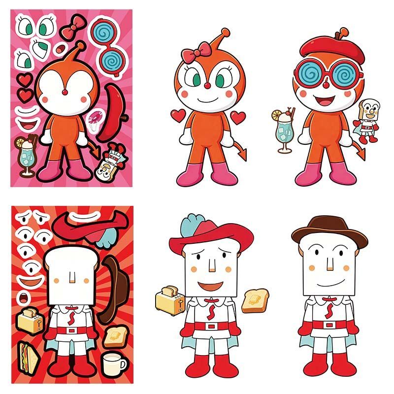 Naklejki kolazyjne Anpanman, u – Cosplay Prop Diy recenzja i cena