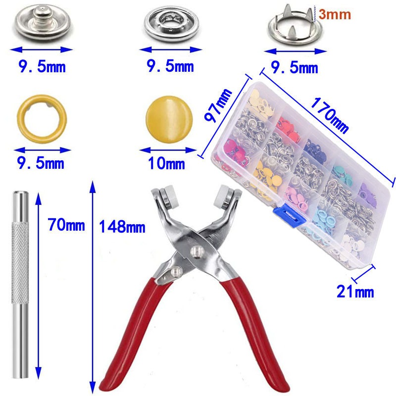 100 Zestawów Szczypiec do Zatr – Snap Fastener Set recenzja i cena